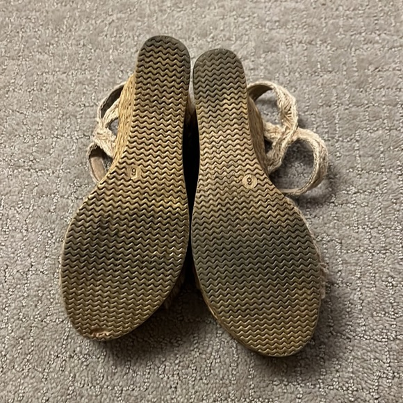 Sbicca Vintage Collection Wedge Hemp Strap Sandals Buckle 6 - Picture 5 of 5